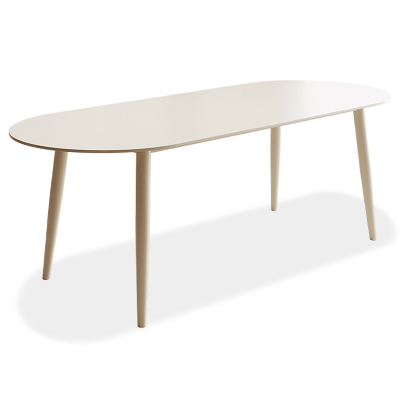 Bureau d'étude de style scandinave avec bords arrondis, H 29,53 po x l 55,12 po x P 31,5 po