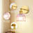 Battery Operated Tulip Wall Sconce Set Of 2 With Remote & Bulb, Dimmable Wireless Rechargeable Wall Lights (3 Color Temp & 12 Rgb) For Bedroom Living Room Hallway-123247237-123247239