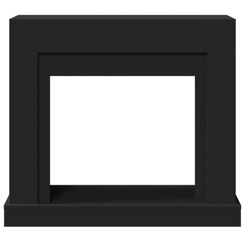 Fireplace Surround 30 Cm Engineered Wood, Black, 87.5cm H x 100cm W x 30cm D