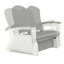 Chaise coulissante d'extérieur en résine avec mécanisme de glissement en acier l 54 po x P 33,5 po Suncast