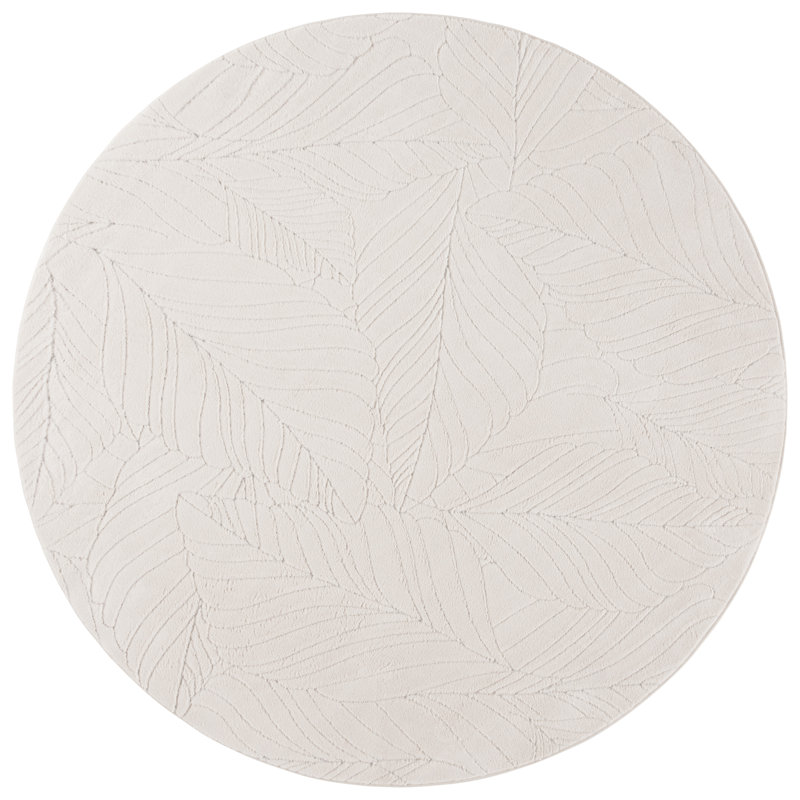 Versaillies 659 Area Rug In Ivory, Round 6'