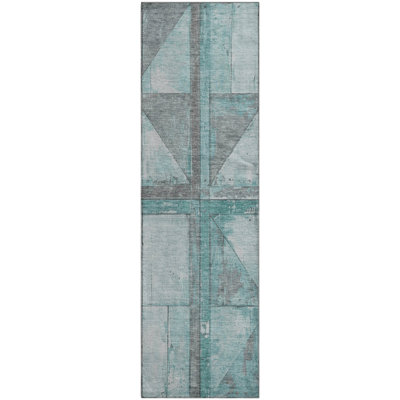 Premium Machine Washable Medena AMF1876 Geometric Rug