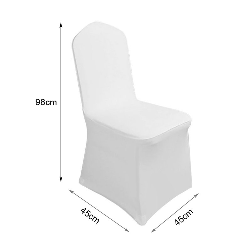 Polyester Chair Covers, White