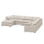 Canapé modulaire modulaire, canapé en U avec repose-pieds mobile-596157037