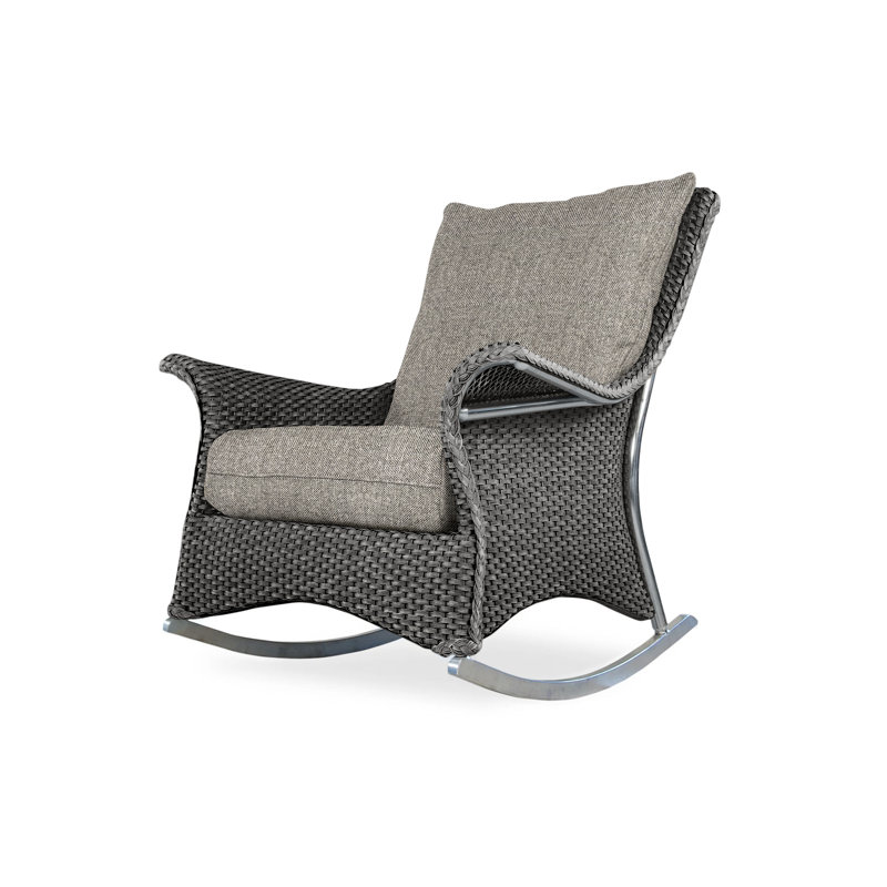 Mandalay Outdoor Chair, Bamboo Bay Sky, Hickory