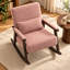 Chaise berçante rembourrée Velarossique Chenille-1655777105