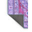 Tapis en laine / polyester tissé à la machine Floral en bleu / noir-2143620159