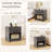  Modern Nightstand Bedside Table With Drawer Open Storage Shelf For Small Spaces -499042921