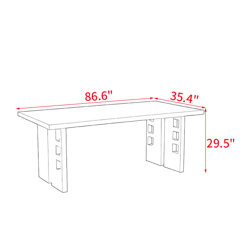 Carnol, 29.5"H x 86.6"L x 35.4"W