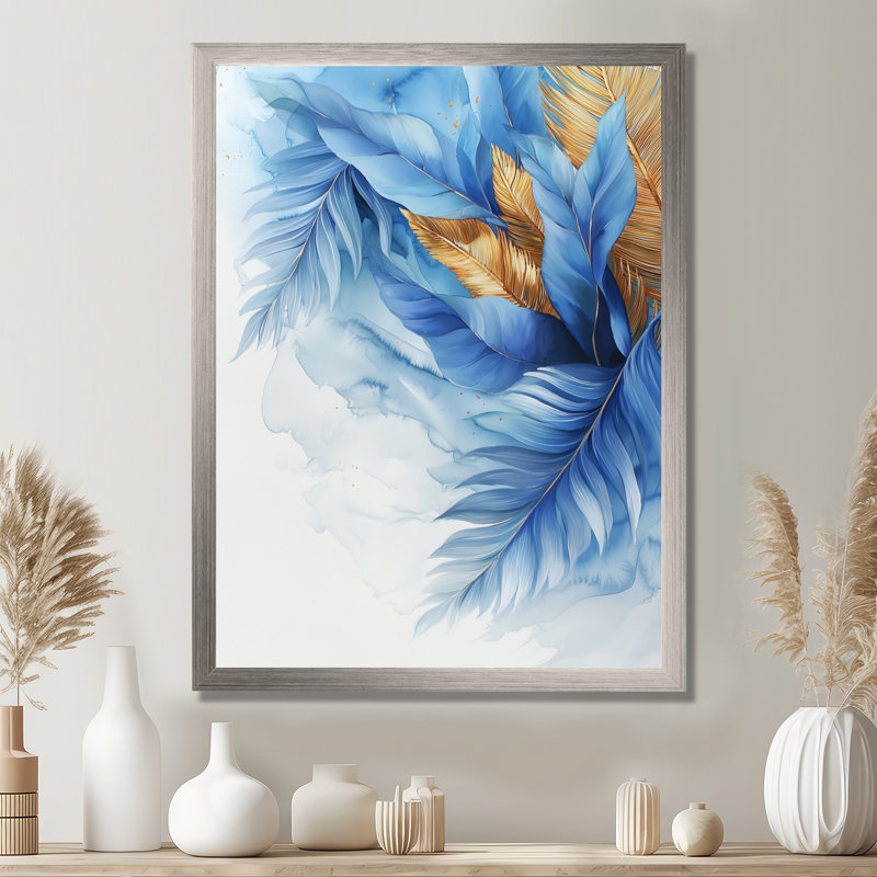 Hertzog - reproduction d'art sur toile florale, H 32 po x l 16 po, Reproduction encadrée d'une seule photo, Argent argent
