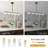 Black Kitchen Island Light