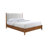 Walnut Color Panel Headboard 3pc Bedroom Set-1337568421