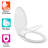 Little2Big Toilet Seat with Built-In Potty Training Seat, Slow Close, Easy Install, Round, White