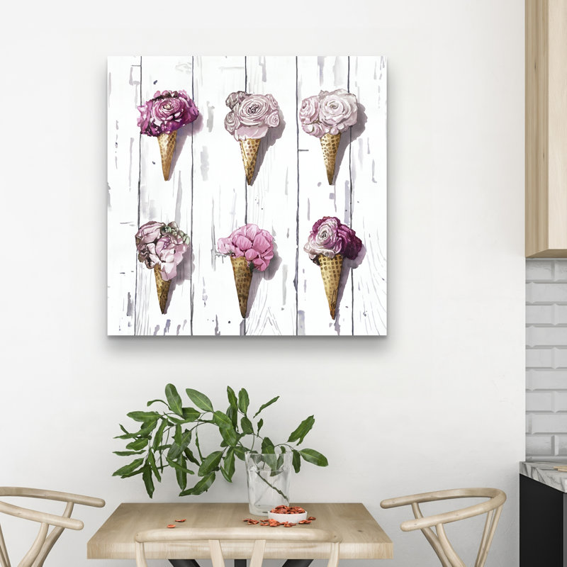 Peony cones - 32"x32" art on canvas