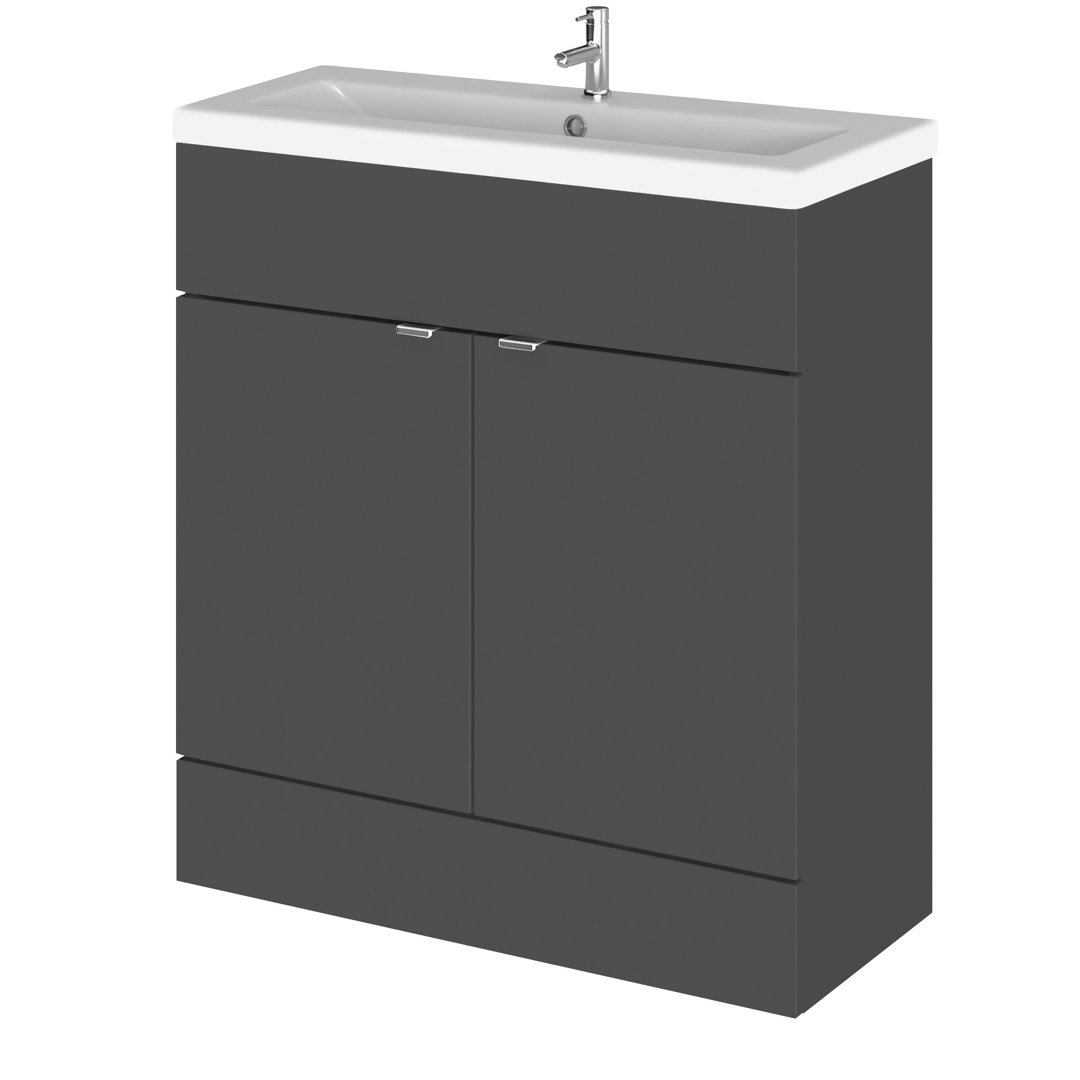 Fusion 805mm Single Bathroom Vanity with Integrated Basin