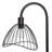 20.5"H Arched Brigitte Candlestick Base Dome Shade Table Lamp