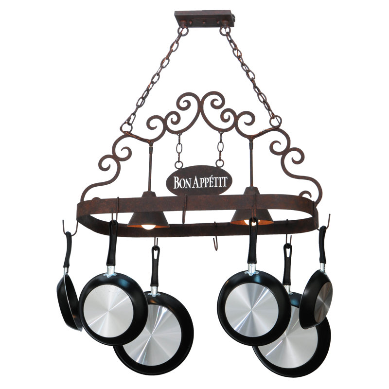 Bon Appetit Handcrafted Hanging Pot Rack