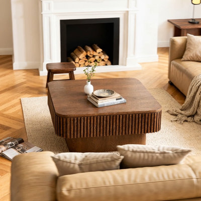 Table basse carrée avec rangement