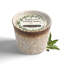Bougie en céramique coulée à la main à la main et à la main en forme de cire de noix de coco et de feuille d'olive brune