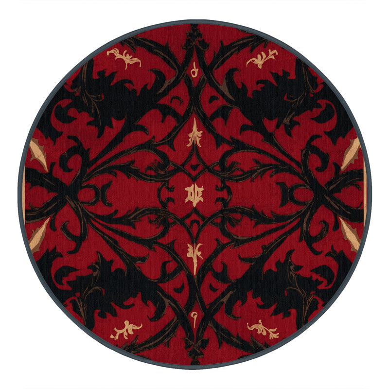Baroque Halo Rug, Round 7'