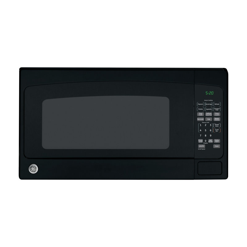GE Black 2.0 Cu. Ft. Countertop Microwave with Glass Door