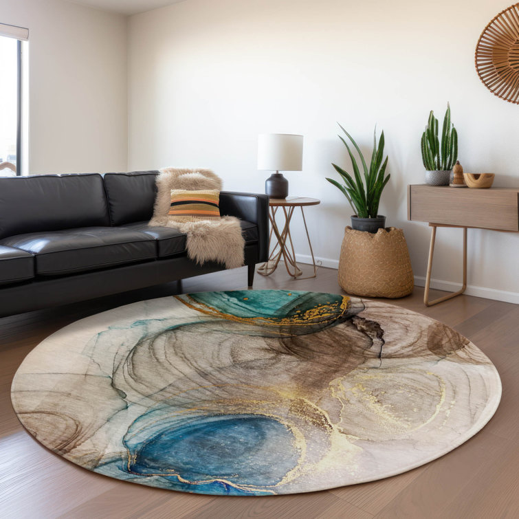 Premium Machine Washable Cerrito AMF513 Beige Rug