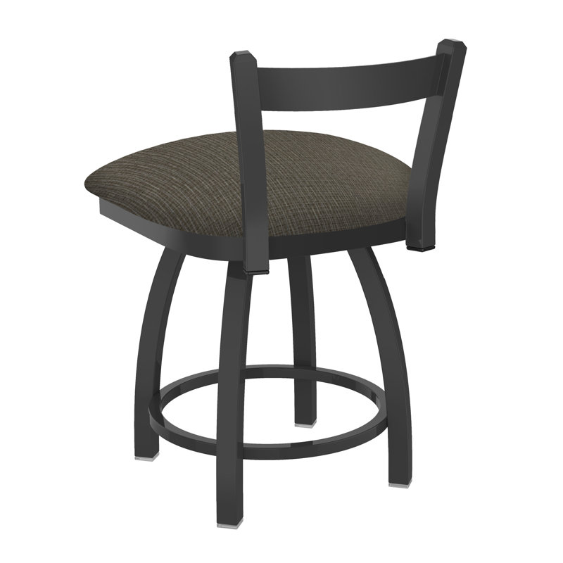 Tabouret de coiffeuse en métal Catalina, Étain, Tissu - graphique calice
