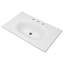 Lavabo de salle de bain rectangulaire encastré en porcelaine vitrifiée avec trop-plein studio S-52317960