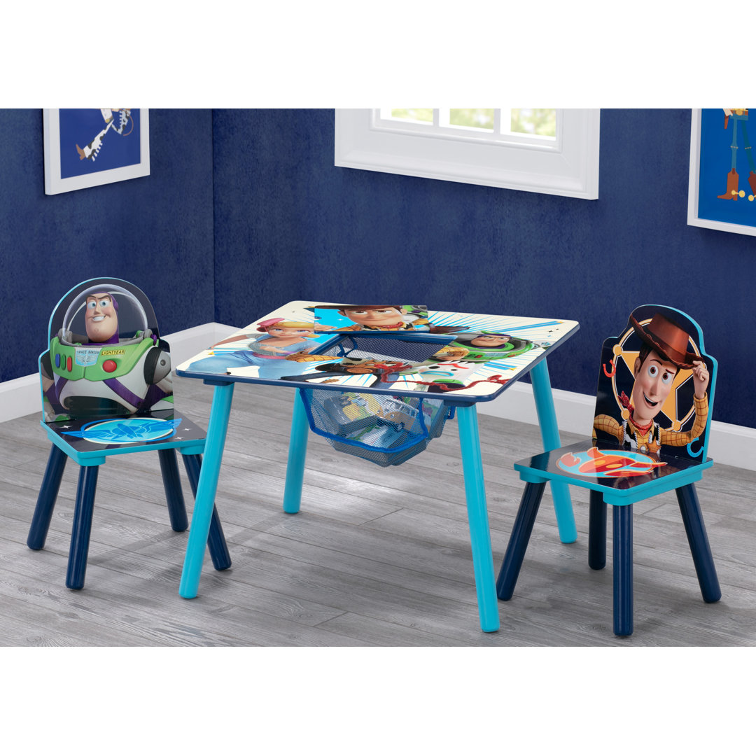 Disney Pixar Toy Story Kids 3 Piece Writing Table and Chair Set Delta Children