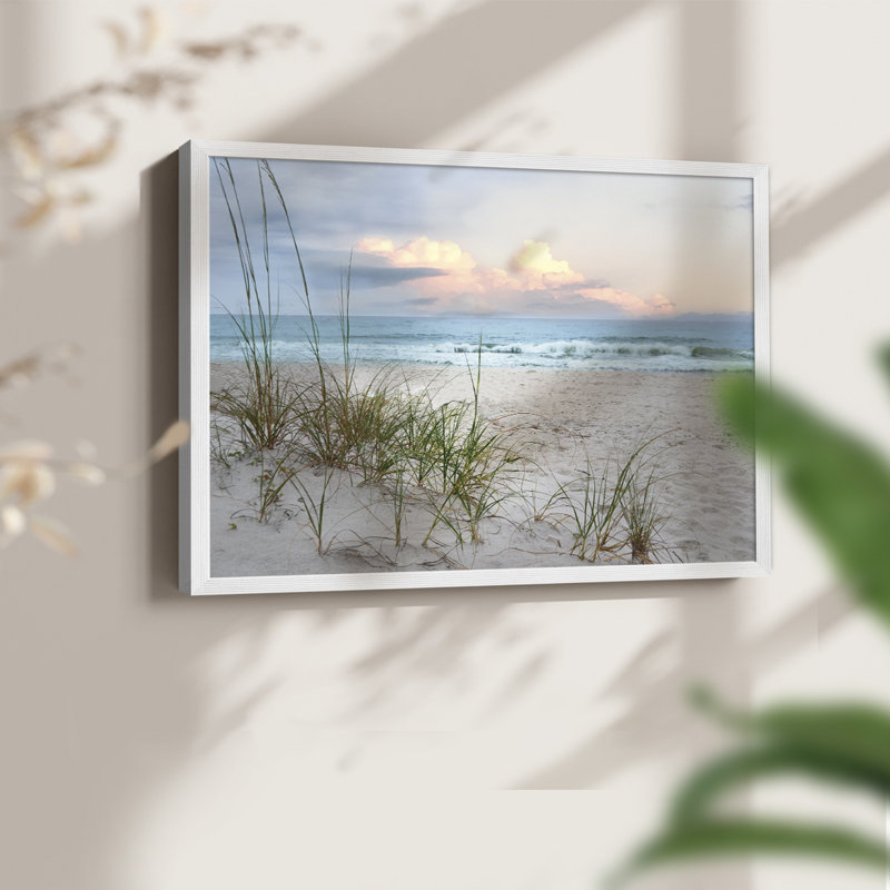 Beach Driftwood -Framed Print - Restickable, 11" H x 14" W, White