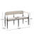 Malik Upholstered Loveseat Sofa With Iron Frame-2098873890-2098873893