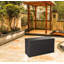 Brayden Studio Aili 120cm W 420L Polypropylene Lockable Deck Box in Anthracite