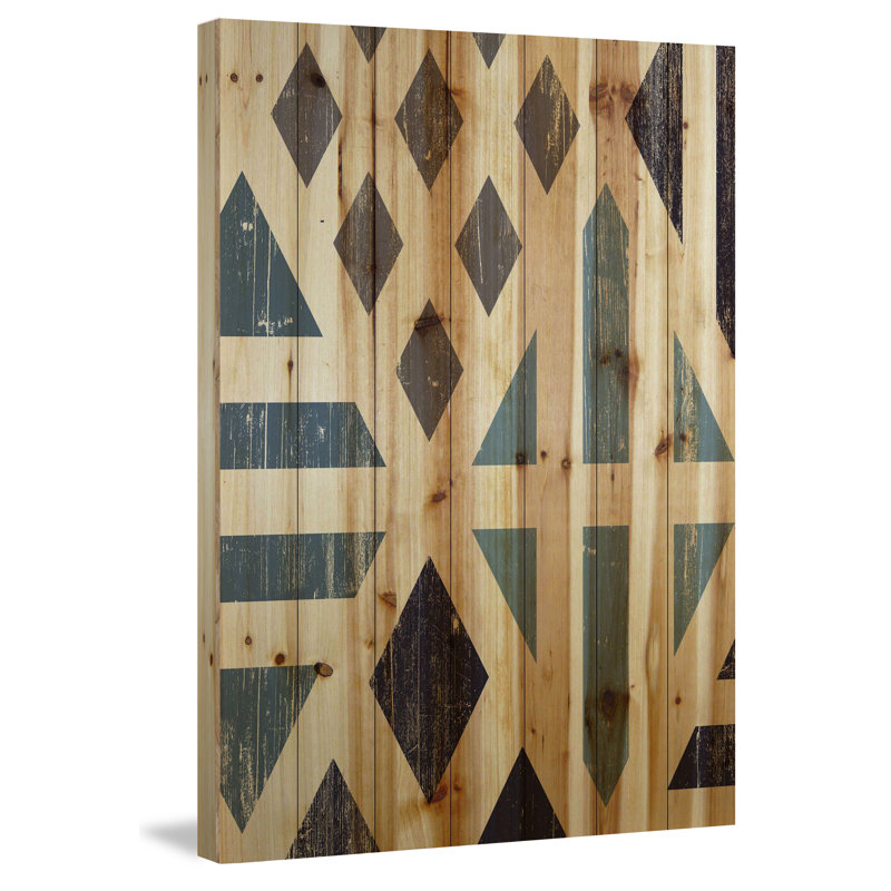 « disconnected diamants », impression sur bois, H 60 po x l 40po x P 1,5 po