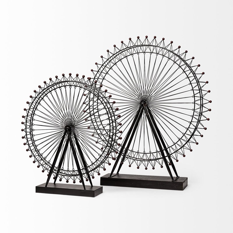 London Eye Sculpture, 31.9" H x 28.7" W x 5" D