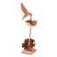 Sculpture en bois colibri en sirotant