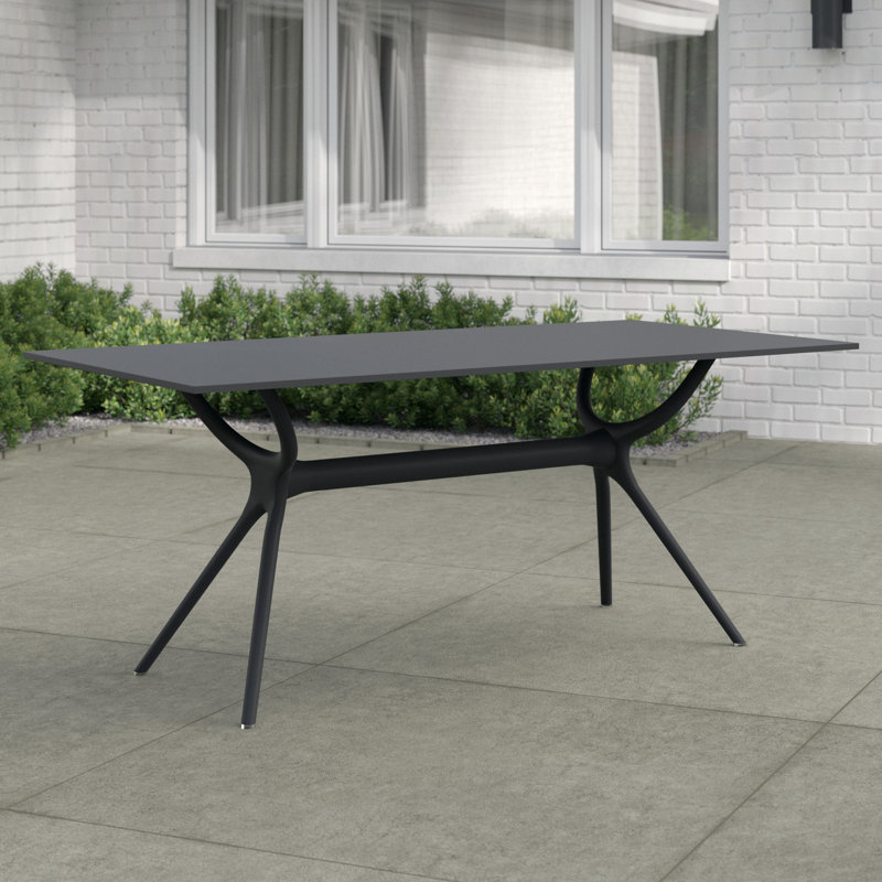 Table de salle à manger Farrah, Noir, H 29,5 po x L 71 po x l 35,5 po