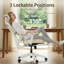 Chaise de bureau ergonomique en filet avec repose-pieds et appui-tête réglable - Chaise de bureau inclinable à haut dossier avec support lombaire pour le bureau personnel-1212212281-1212603784