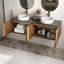 Ensemble de meuble-lavabo double 60 po avec comptoir 60 po-981685873-981685879