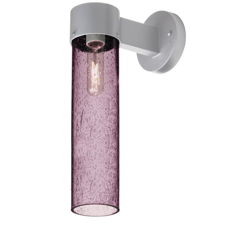 Cattalina Wall Light, Plum, Silver, 17.5" H x 5" W x 8.5" D