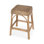 Robias 24.5"H Rectangular Rattan And Water Hyacinth Counter Stool