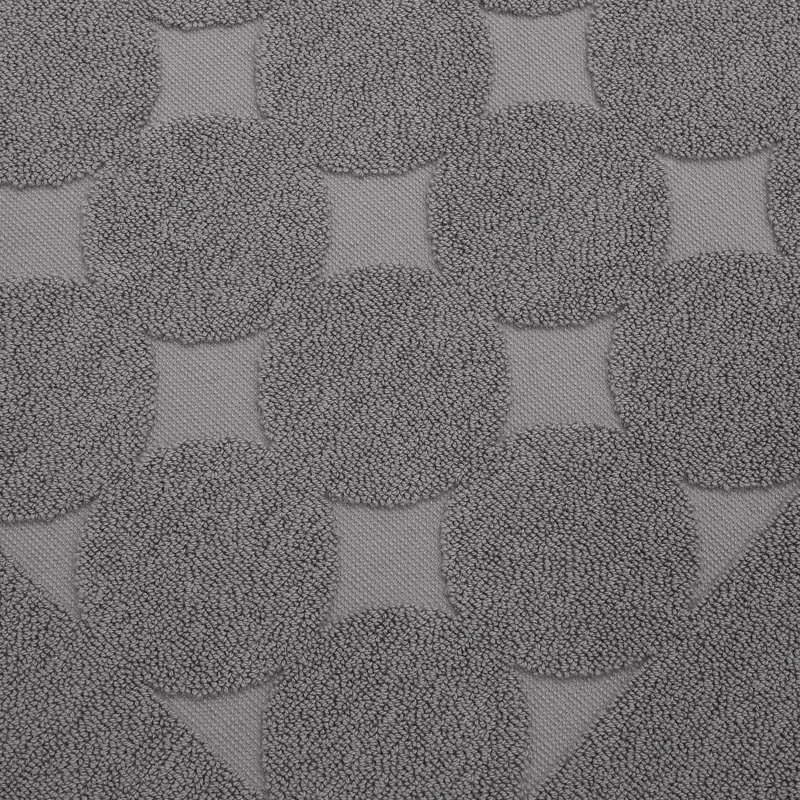 Sinemis Cotton Bath Rug, Dark Gray
