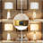 Natural Snowflake Gypsum Table Lamp