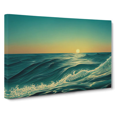 Ocean At Sunrise - Wrapped Canvas