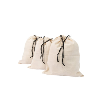 Dust Proof Storage Bags for Handbags - Large Purse Storage Bags - Dust Bag Cover for Expensive Purses & Handbags - Extra-Large Cotton Drawstring Storage Bags (3 Bags - 26"x20")