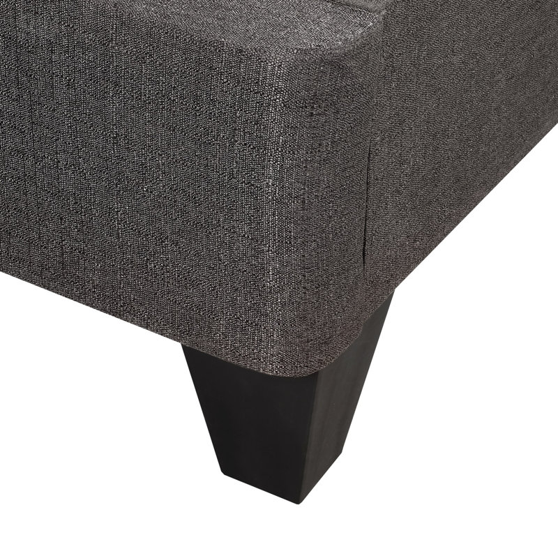 Contemporain 14 po Base de matelas plateforme, base de lit tapissier grand