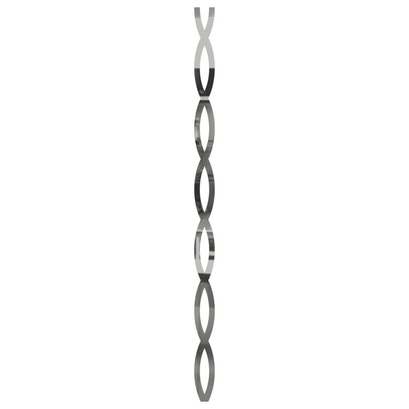 Ensemble de panneaux muraux décoratifs réglables en acrylique Rakaia (paquet de 22), H 47 po x l 2,5 po, Blanc