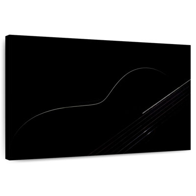Guitare Abarca dans le noir