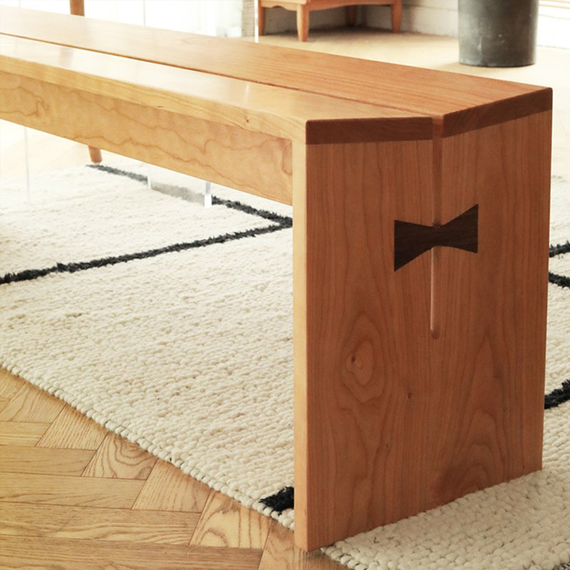 Ensemble de table de salle à manger en bois massif acrylique, H 29,52 po x L 55,11 po x l 27,55 po
