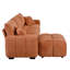 Canapé modulaire modulaire, en forme de L avec siège très grand, conception en ligne, repose-pieds mobile, mousse haute densité, combinaison libre, structure en métal et en bois robuste, tissu bouclé-1789318655