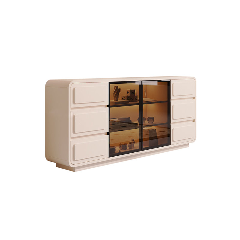 Meuble télé de rangement de style français, 70.87"